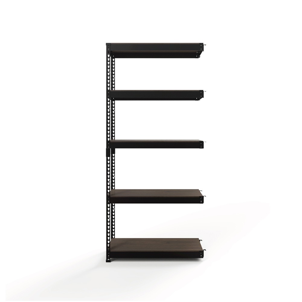 追加パーツ】メタル＆ウッドラック 専用 コーナー連結 5段 幅81cm 高