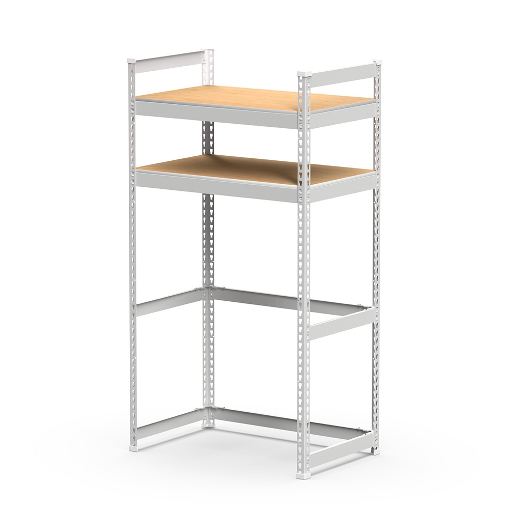 新発売】メタル＆ウッドラック ランドリーラック 2段 幅82cm 奥行51cm