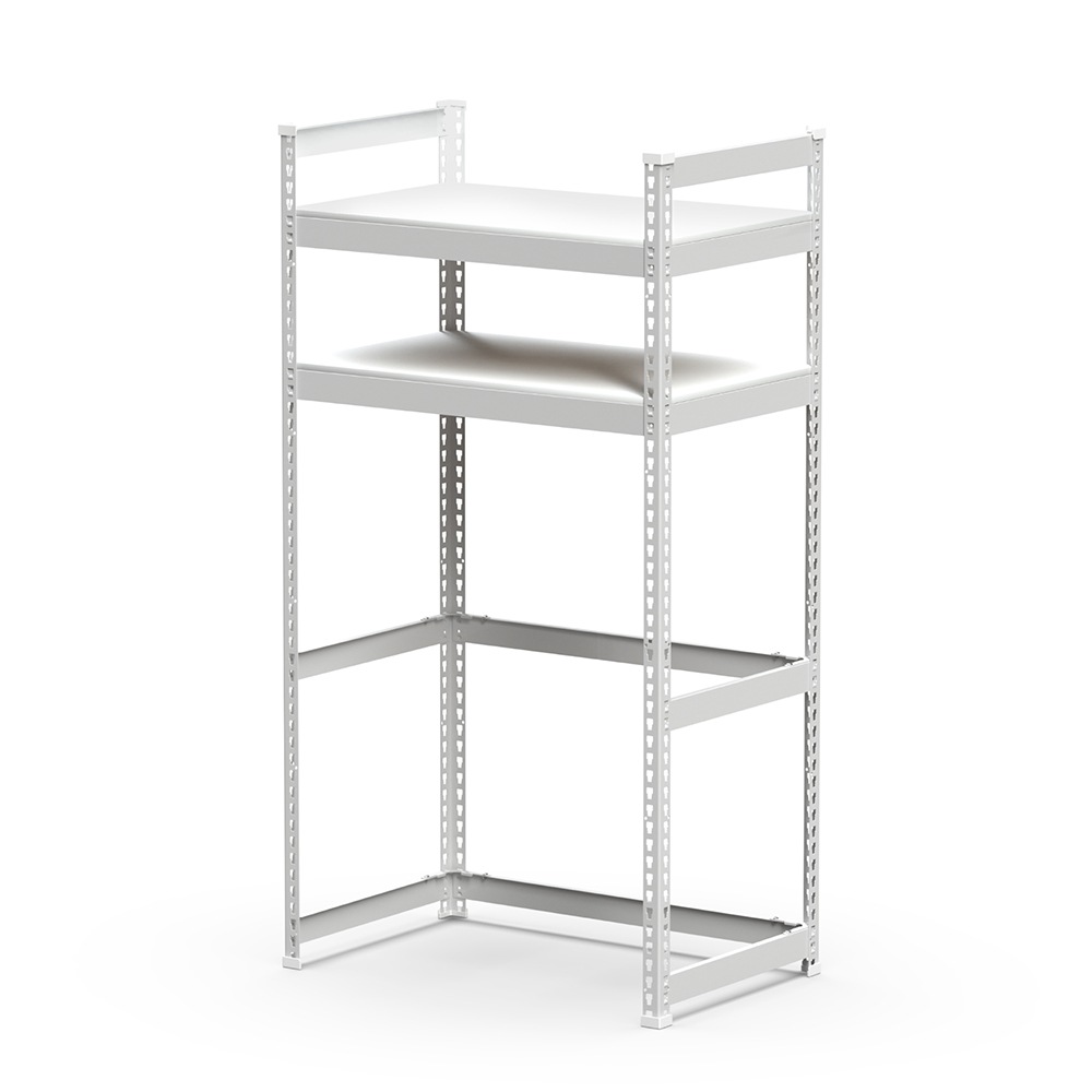 メタル＆ウッドラック ランドリーラック 2段 幅82cm 奥行51cm 高151cm