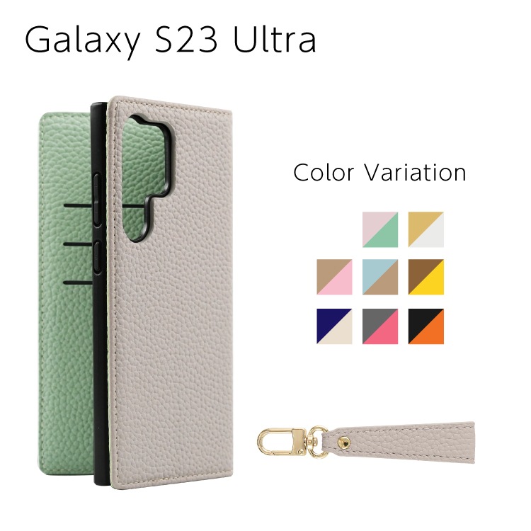 Galaxy S23 Ultra Sophia ���硼�ȥ��ȥ�å��դ� PU������ �Х����顼