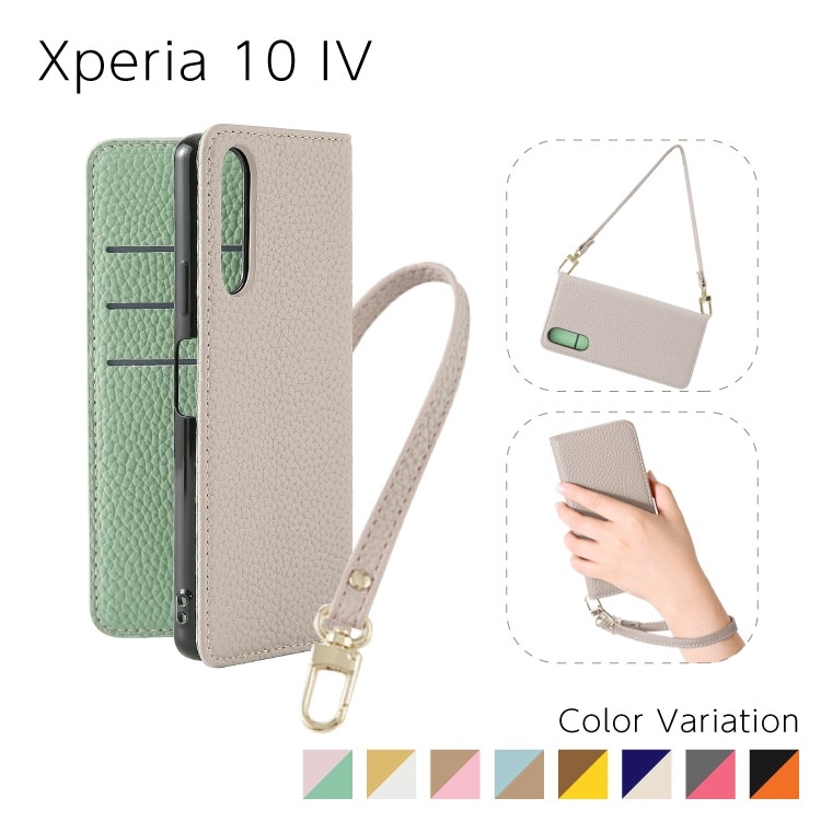 Xperia 10 IV Sophia �ϥ�ɥ��ȥ�åץ��å� PU������ �Х����顼