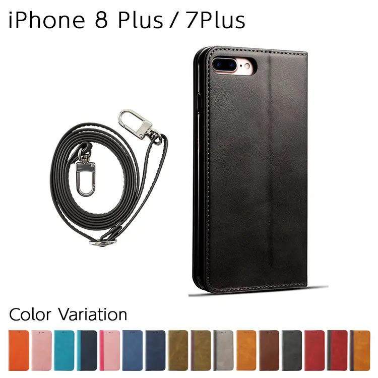 iPhone 8 Plus / 7 Plus �ե��ԥ�PU �����������å�