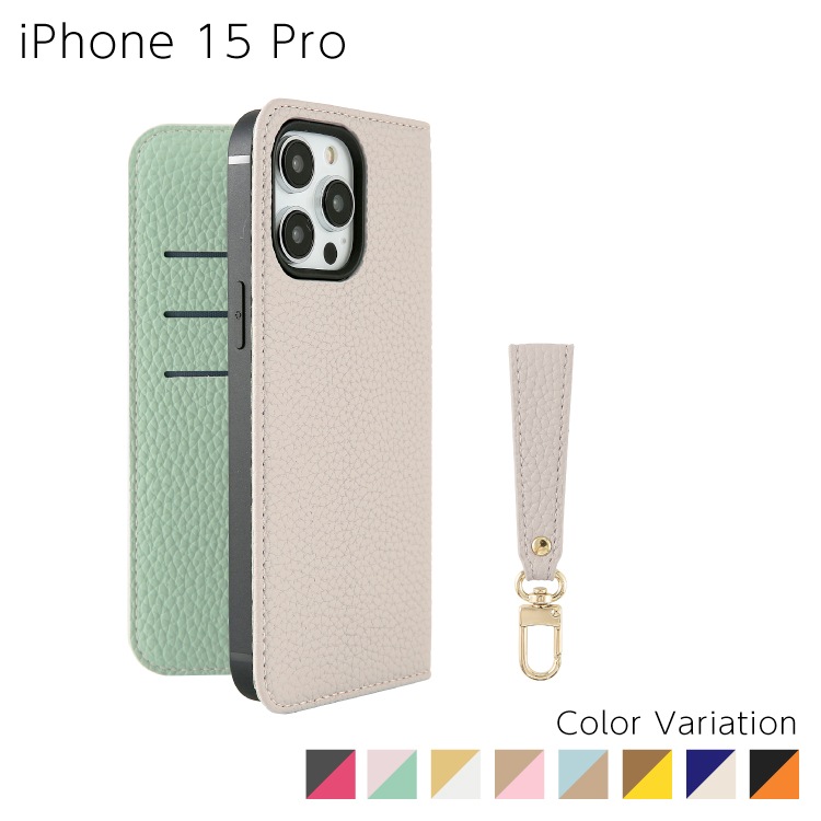 iPhone 15 Pro Sophia ���硼�ȥ��ȥ�å��դ� PU������ �Х����顼