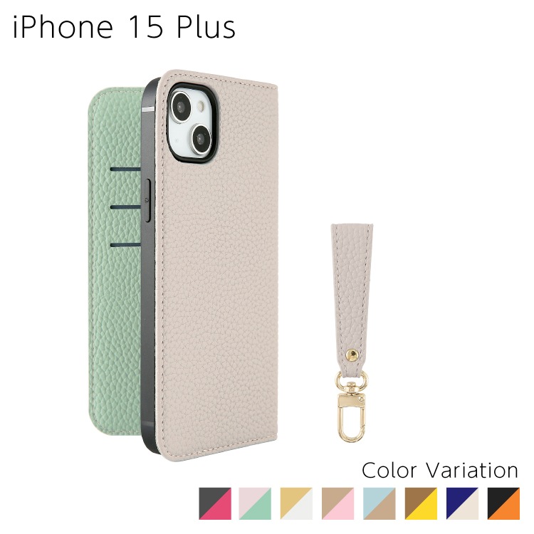 iPhone 15 Plus Sophia ���硼�ȥ��ȥ�å��դ� PU������ �Х����顼