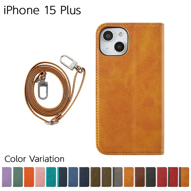 iPhone 15 Plus �ե��ԥ�PU �����������å�