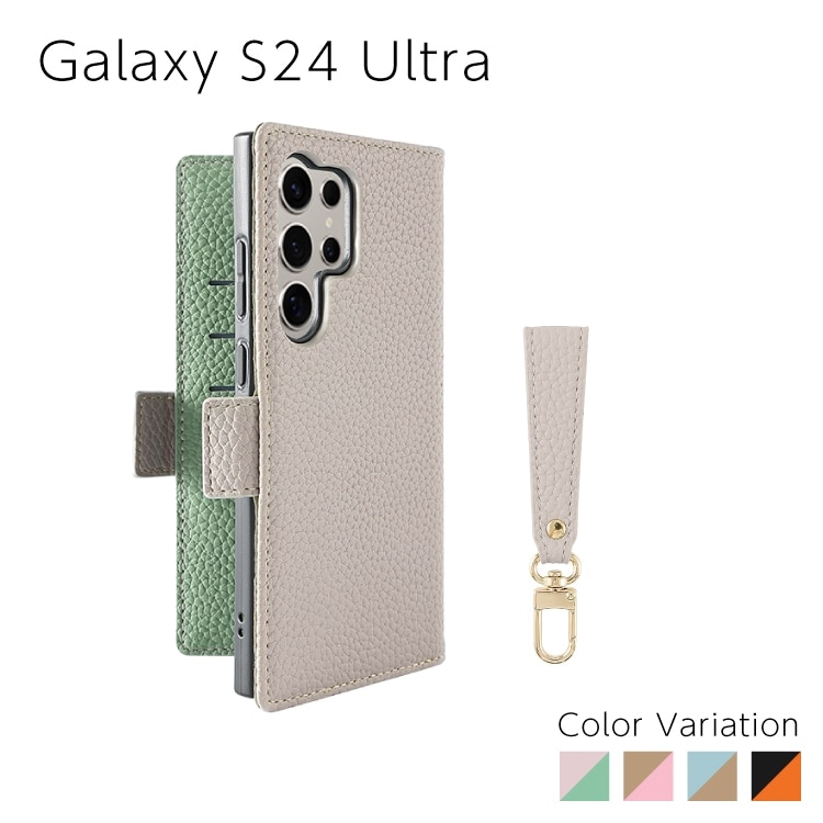 Galaxy S24 Ultra Sophia ���硼�ȥ��ȥ�å��դ� PU������ �Х����顼