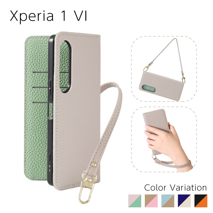 Xperia 1 VI Sophia �ϥ�ɥ��ȥ�åץ��å� PU������ �Х����顼