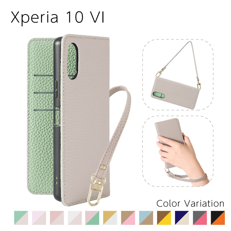 Xperia 10 VI Sophia �ϥ�ɥ��ȥ�åץ��å� PU������ �Х����顼