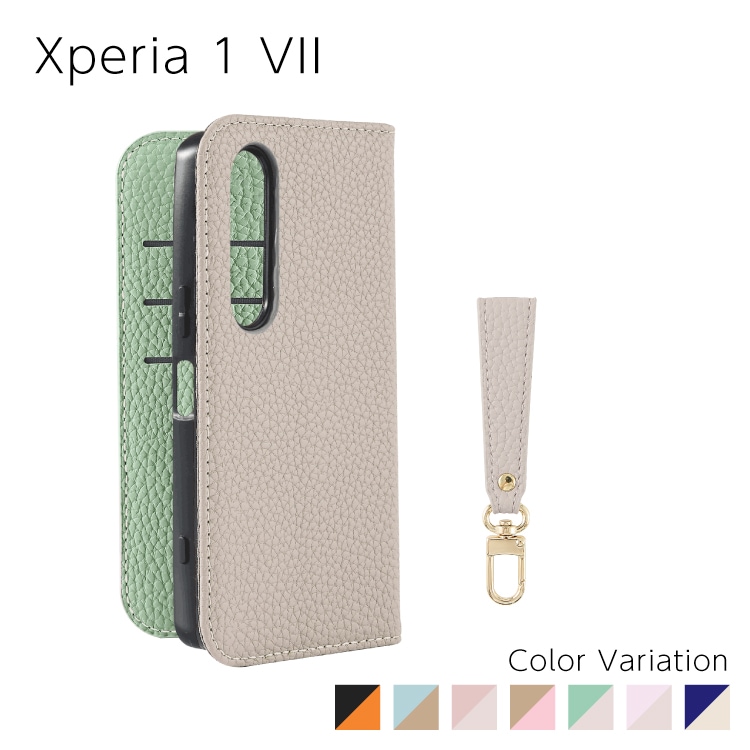 Xperia 1 VII Sophia ���硼�ȥ��ȥ�å��դ� PU������ �Х����顼