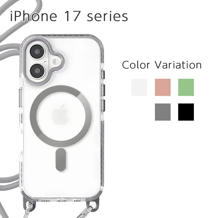 iPhone 17 / 17 Pro / 17 Pro Max / Air �ݥåԥ� MagSafe�б� ���ȥ�å��դ����ꥢ������
