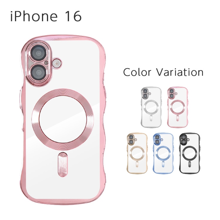 iPhone 16 �������֥ե���� ���ꥢ������ MagSafe�б� ��󥺰��η�