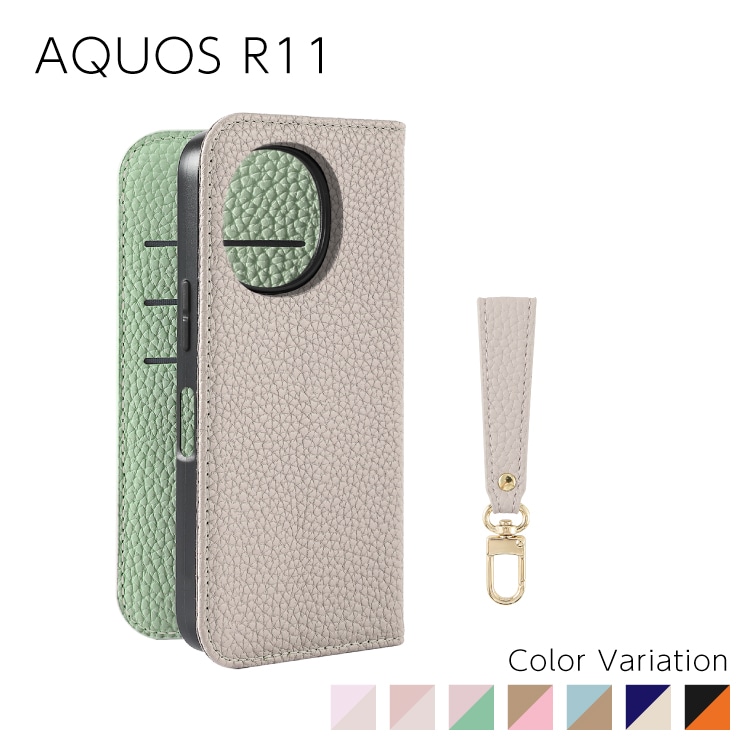AQUOS R11 Sophia ���硼�ȥ��ȥ�å��դ� PU������ �Х����顼