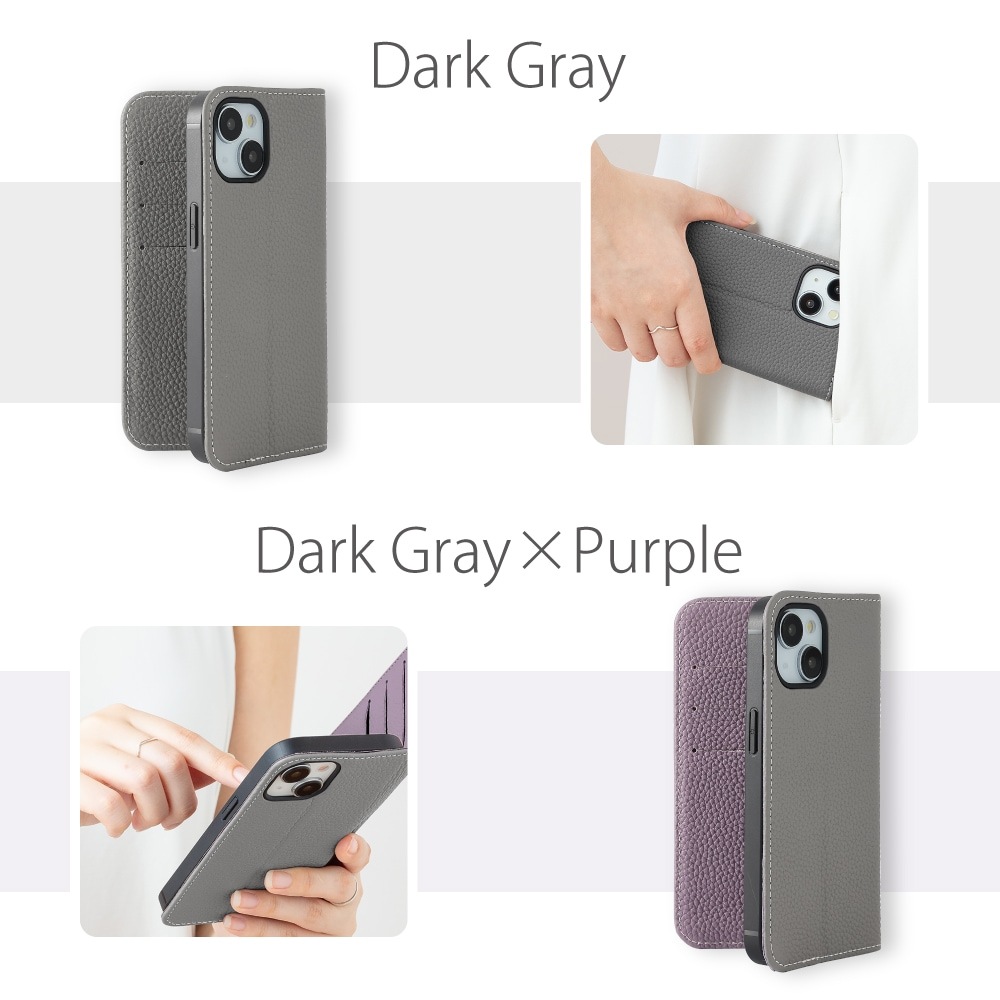 HANARO公式 | iPhone 13 Pro MagSafe対応 シュリンクレザー 手帳