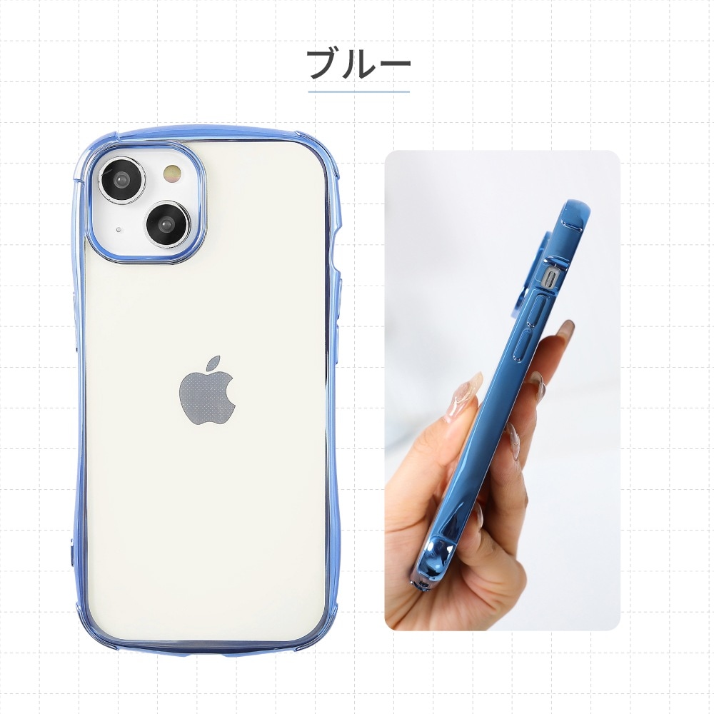 ENVi iPhone 15 ケース iPhone 15 / 14 / 13 バンパーメタリック クリアケース