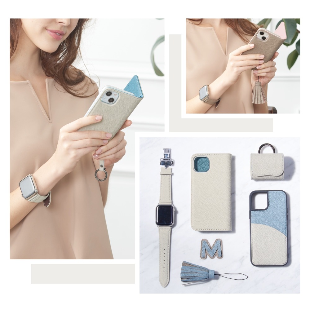 HANARO公式 | iPhone 16 Plus tender シュリンクレザー 手帳型