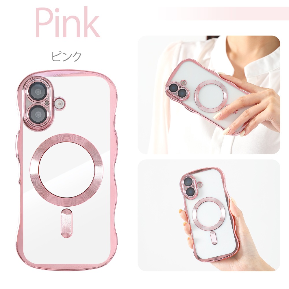 iPhone 15 �������֥ե���� ���ꥢ������ MagSafe�б� ��󥺰��η�