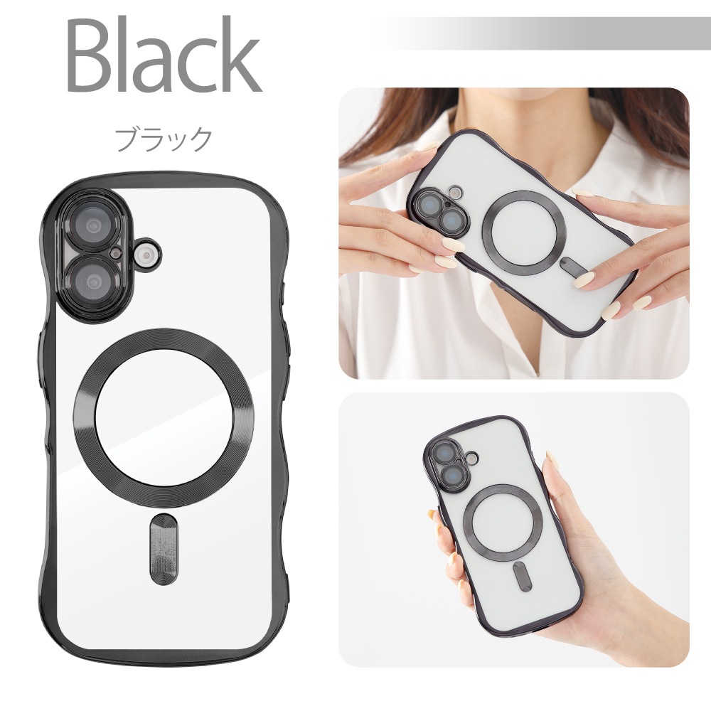 iPhone 15 �������֥ե���� ���ꥢ������ MagSafe�б� ��󥺰��η�