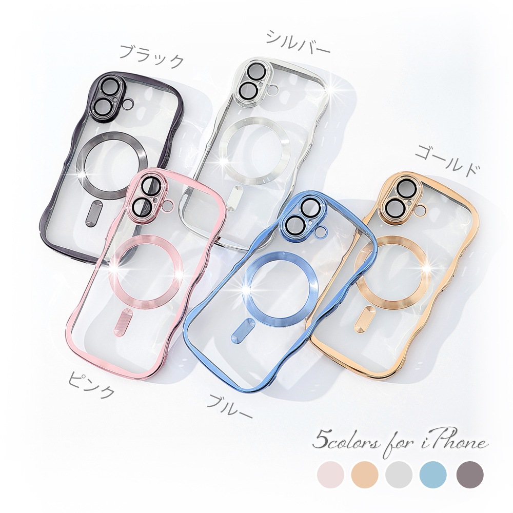 iPhone 15 �������֥ե���� ���ꥢ������ MagSafe�б� ��󥺰��η�