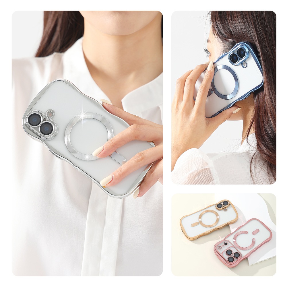 iPhone 15 �������֥ե���� ���ꥢ������ MagSafe�б� ��󥺰��η�