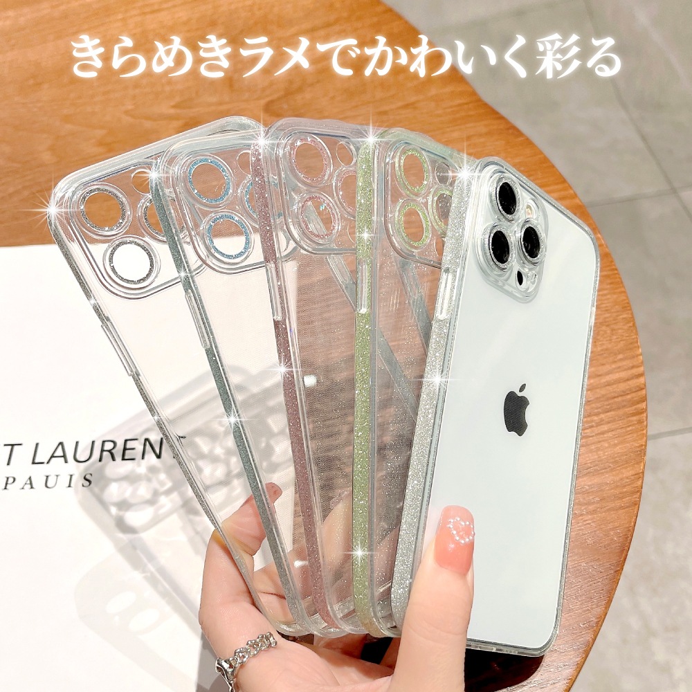 HANARO公式 | iPhone 15 Pro キラキラバンパー クリアケース 500