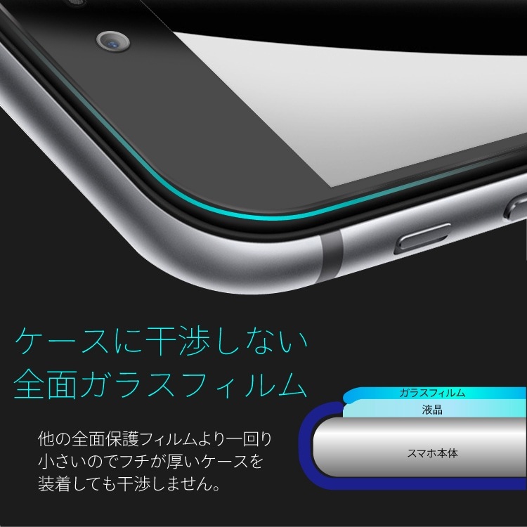 Galaxy S23 / S22 旭ガラスフィルム 全面保護 覗き見防止