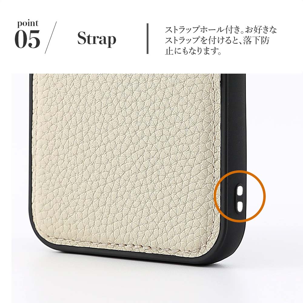 iPhone 16 rainbow バイカラーポケット シュリンクレザー バックカバー