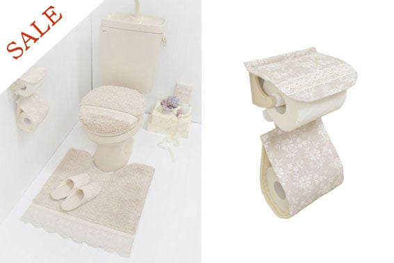 《SALE》レース　ペーパーホルダーカバー【calmland】