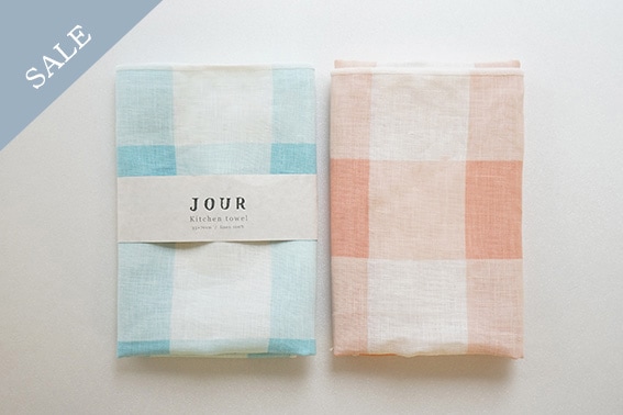 [ 30%OFF ]JOUR color リネンキッチンタオル【TRIABEAT】