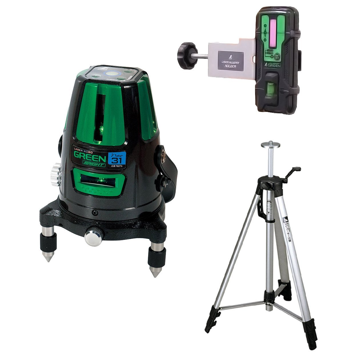 中古 シンワ レーザーロボ Xline-E グリーン 71610 レーザー墨出し器