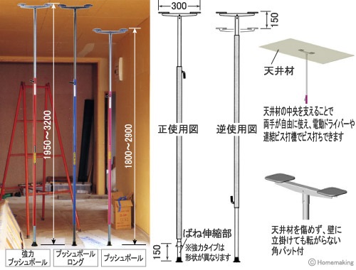 建築用 ☆ プッシュポール 建築用 (プッシュポール)