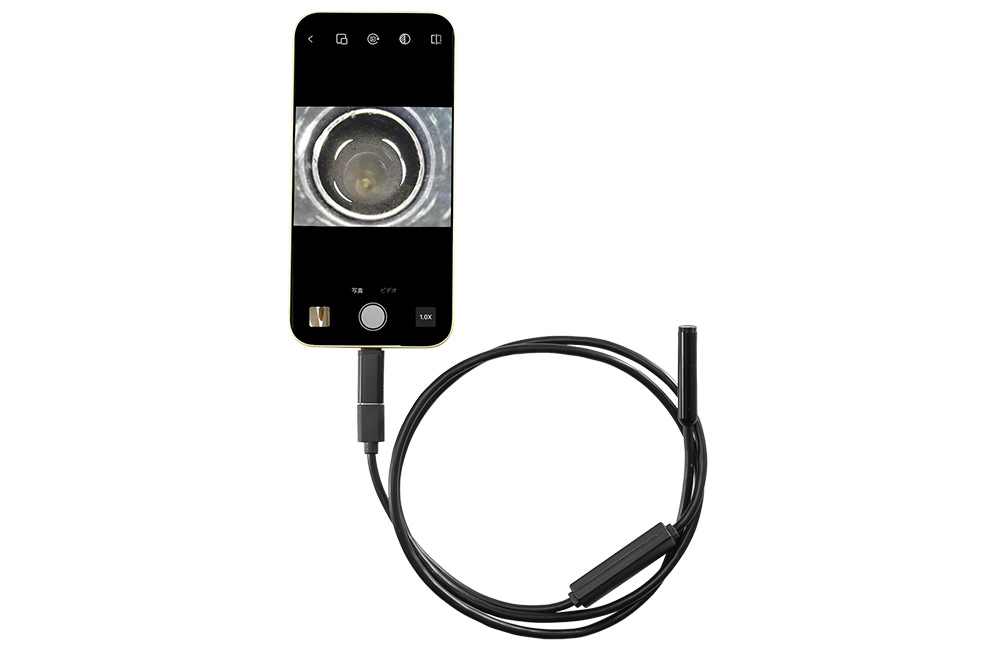 スマホ接続式スネークカメラ コネーク(ケーブル長 478cm)