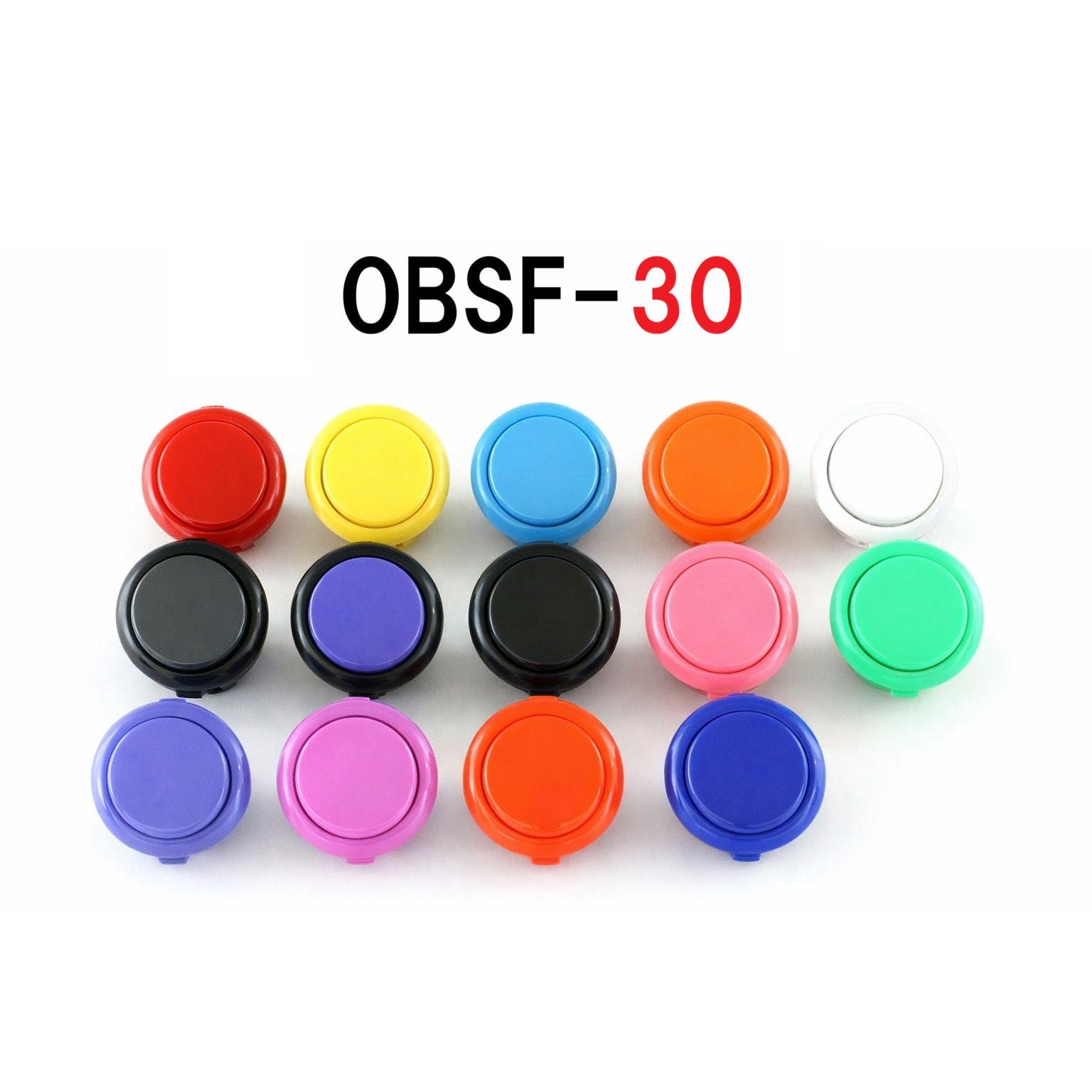 ハメ込み式押しボタン30φ （ビデオゲームボタンサイズ）【OBSF-30