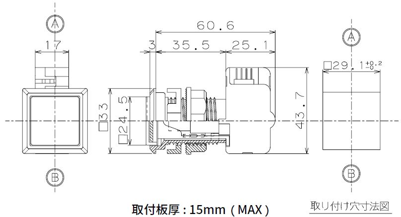 �ȸ��������ܥ���30�������������ʥ꡼�ɥ����å����η��ˡ�OBSA-30UK-��-DF�ۢ�1�Ĥ�����β��ʤˤʤ�ޤ���