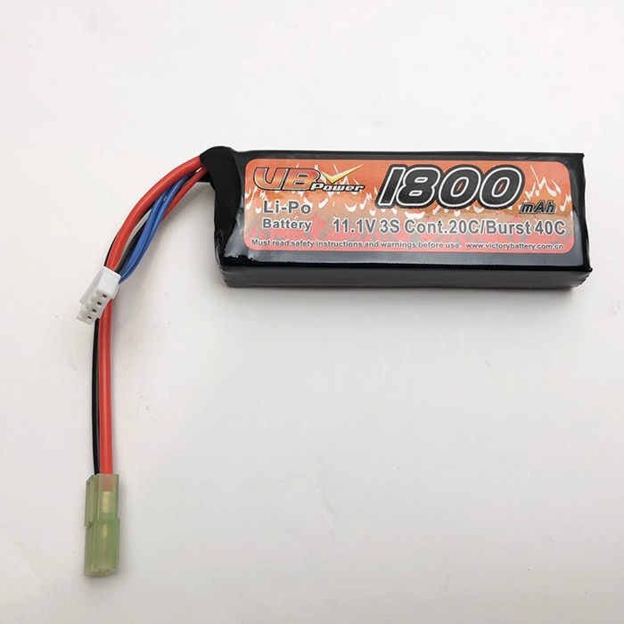 Vbpower 11 1v 1800mah リポバッテリー ミニsタイプ c 40c Vb 111 バッテリー 充電器 バッテリー Vb Power サバゲー用品の41ミリタリー