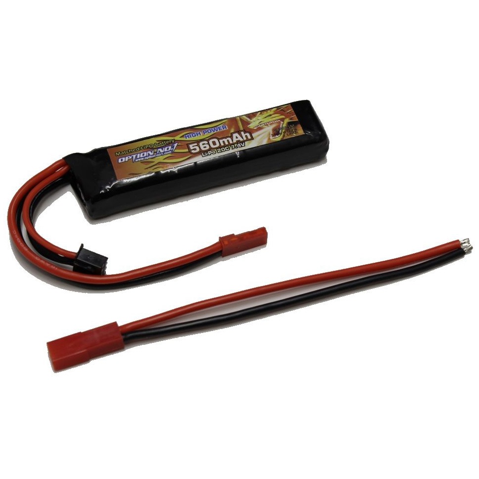 OPTION No1 GB-0021M HIGH POWER LiPo7.4V560mAh | バッテリー・充電器