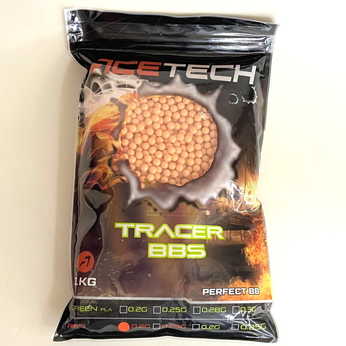 ACETECH PBB5000-R-201 ACETECH Tracer BBs (Red)  0.2g/6mm 1kg (package)