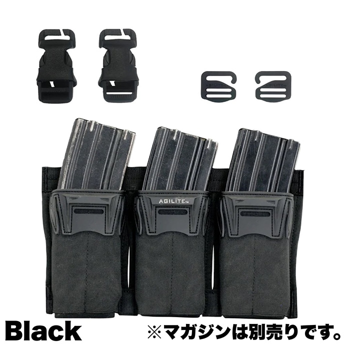 AGILITE 8038BLK1SZ Pincer Placard Black | ポーチ・ホルスター