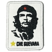 パッチ249 GUEVARA 刺繍 8×6cm WH|パッチ|アクセサリー