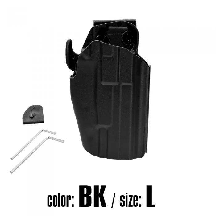 LayLax マルチフィットコンパクトホルスター左用 ブラック L | ポーチ