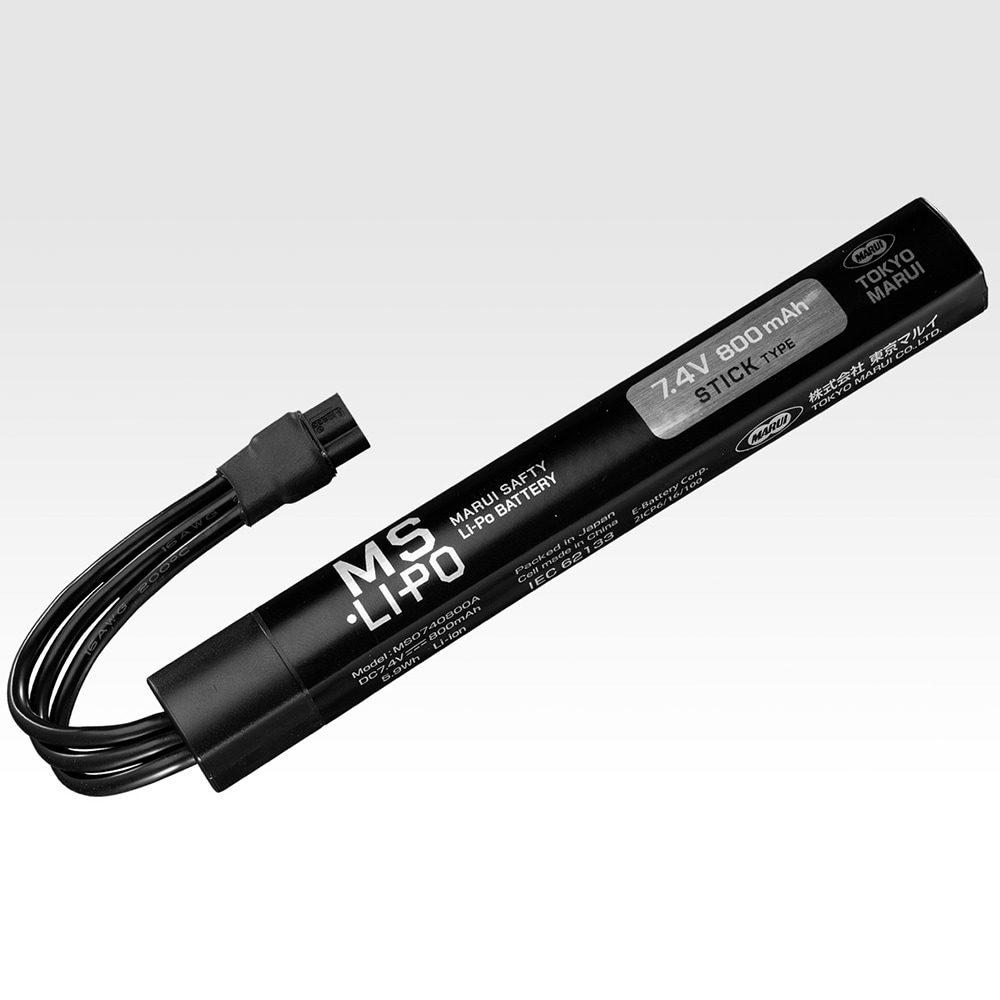 東京マルイ No.258 MS・Li-Poバッテリー7.4V 800mAh スティックタイプ