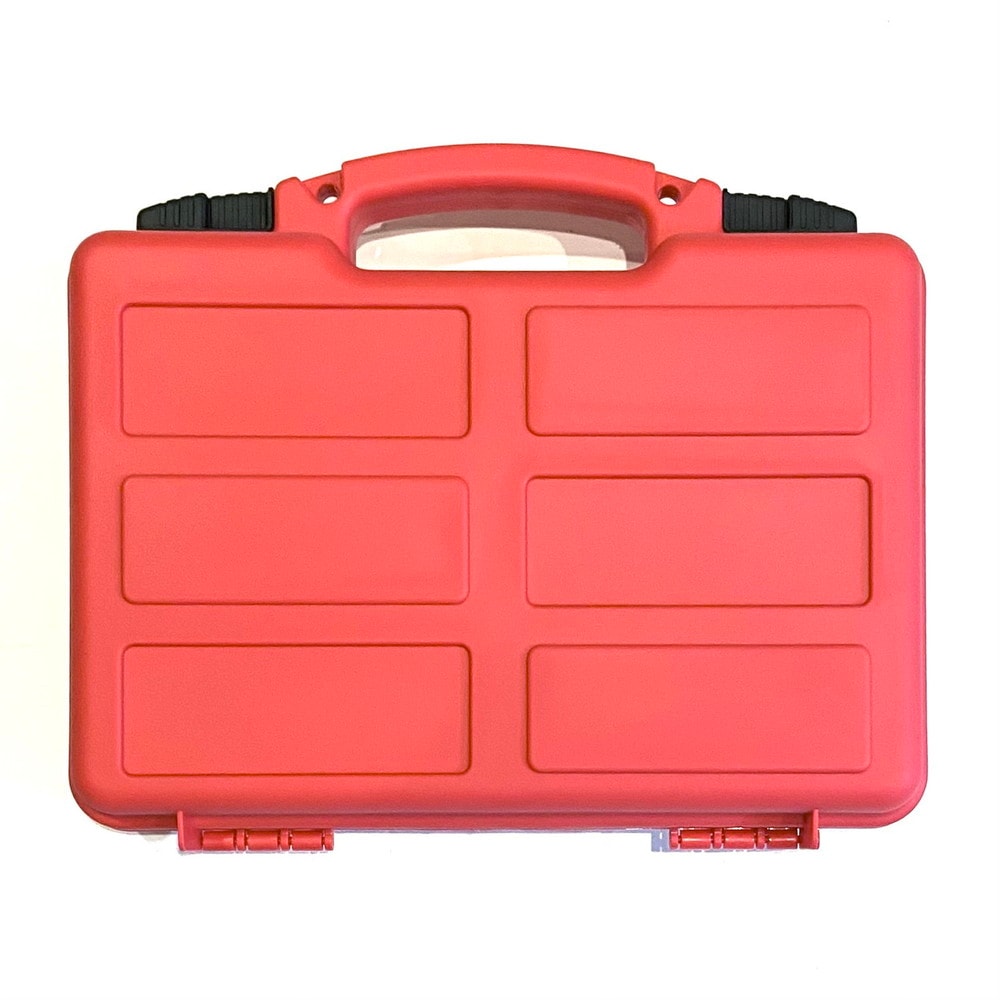 TSUNAMI 312508 ハードハンドガンケース 310x256x80mm RED | ガン
