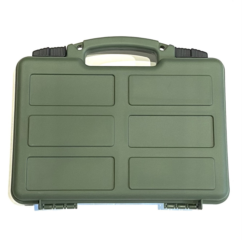 TSUNAMI 312508 ハードハンドガンケース 310x256x80mm GREEN | ガン