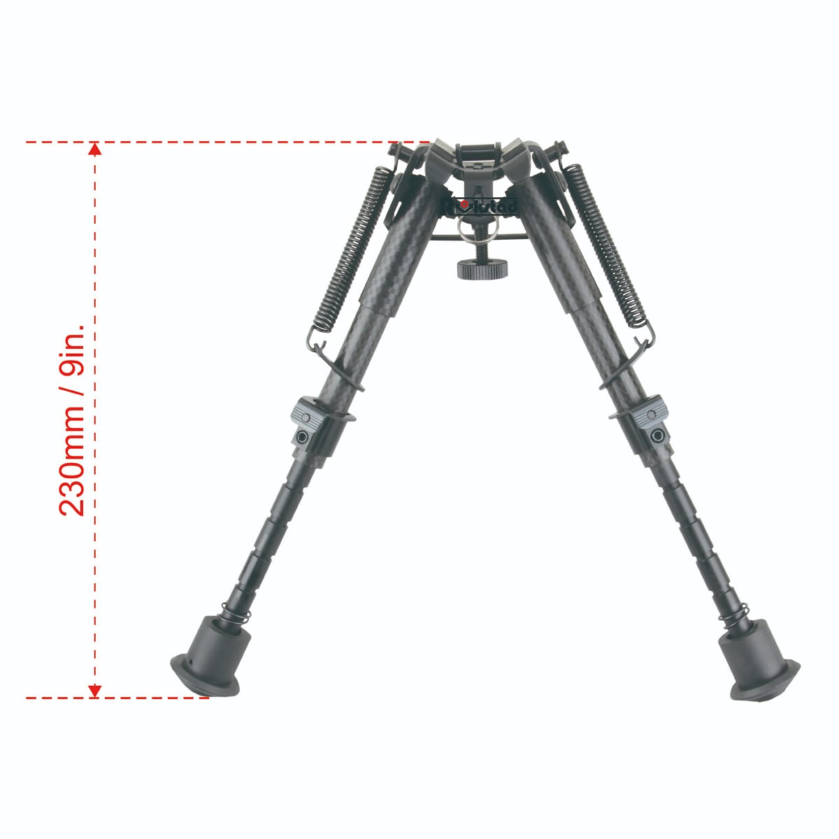 Vector Optics  RSCFP-06 Carbon Fiber 6-9�� Spring Retractable Bipod