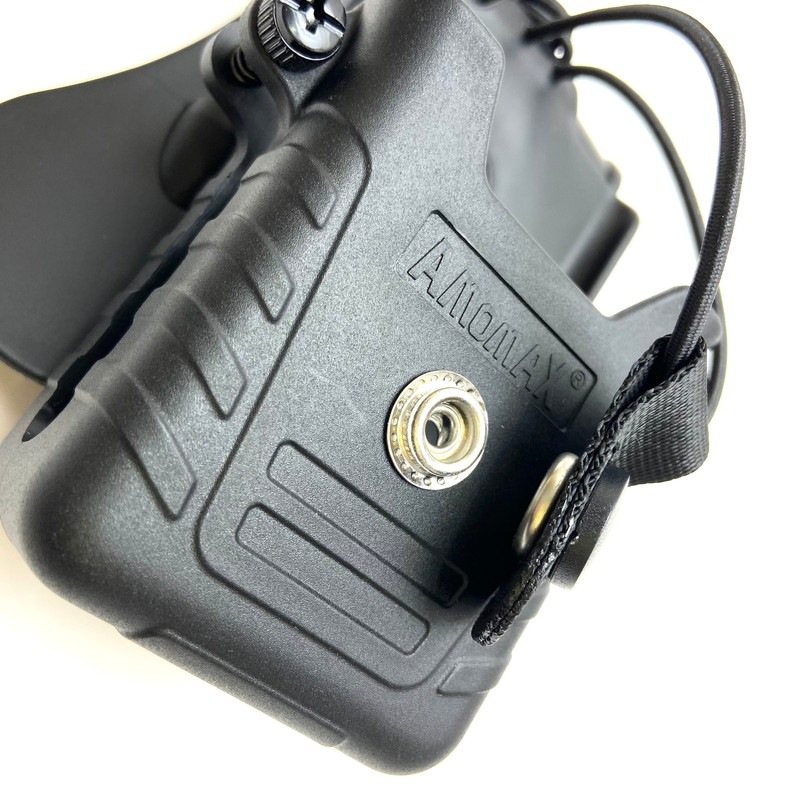 AMOMAX AM-RH Radio holster with paddle Fits Baofeng UV-5R, UV-82; Motorola TLKR T8;BK