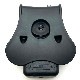 AMOMAX AM-RH Radio holster with paddle Fits Baofeng UV-5R, UV-82; Motorola TLKR T8;BK