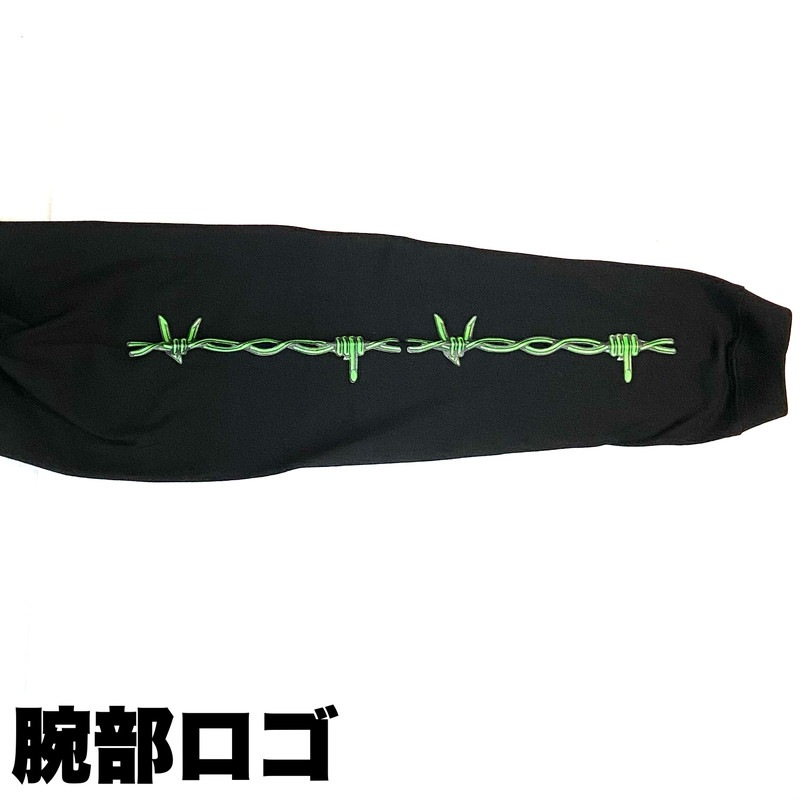 IN-K L/S Tee BARBED FXXK GREEN