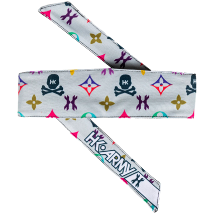 HK Army 28900502 HEADBAND MONOGRAM BONE/MULTI