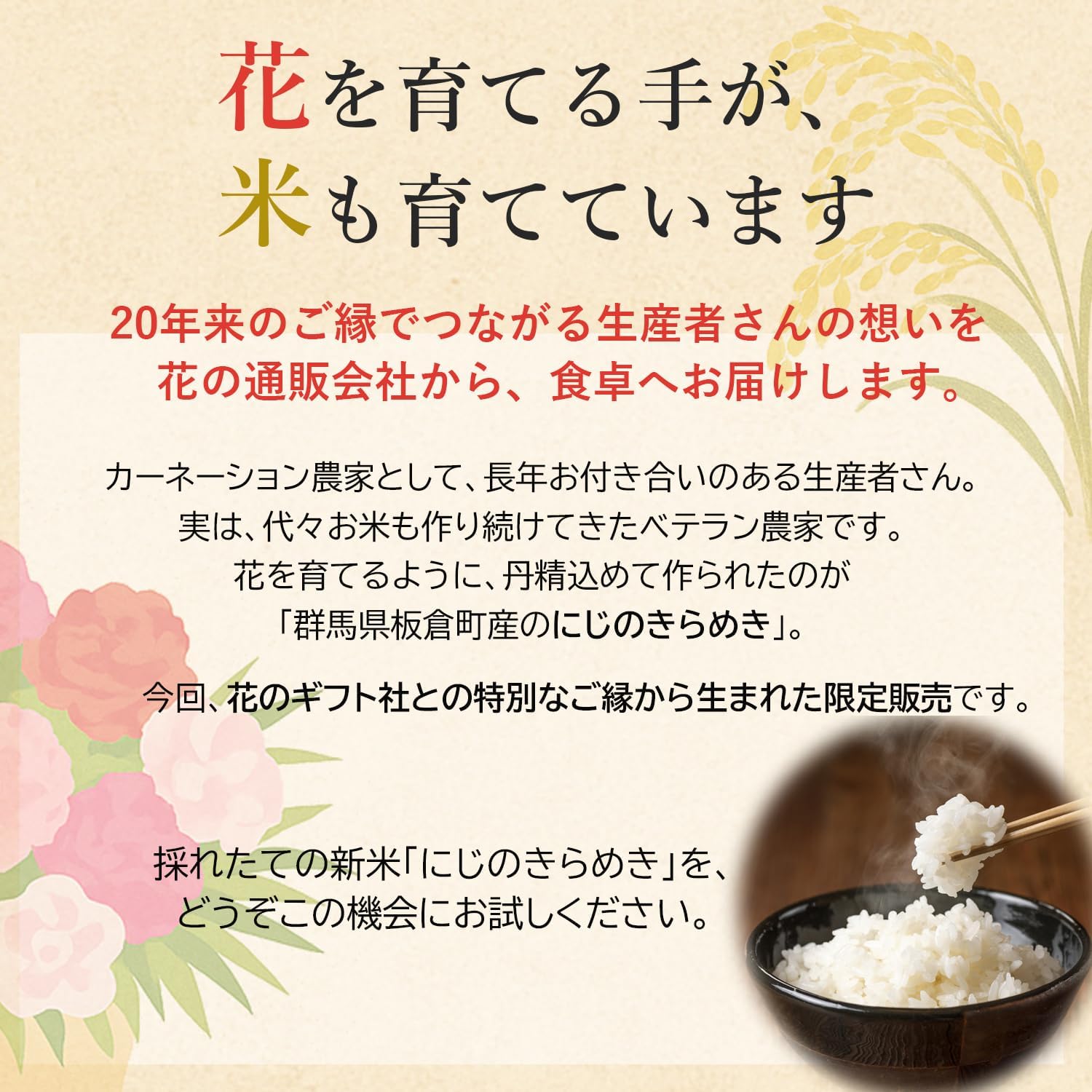 新米 令和7年産 米 30kg 玄米 群馬県産 お米 おこめ 30キロ にじの
