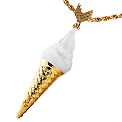 ��Melody Ehsani�ۡ�Ice Cream Cone Necklace�ۥ���ǥ������� / ���������꡼�ॳ����ͥå��쥹(�Х˥�� [ME_ICE_WHI]