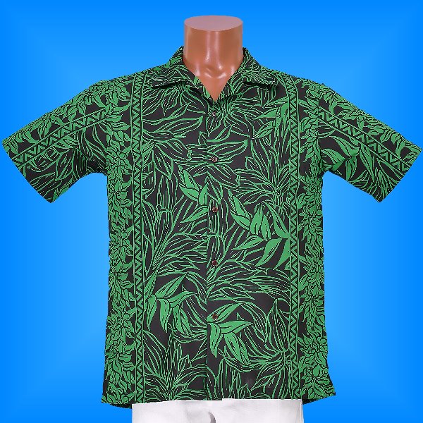 フラダンス アロハシャツ グリーン メンズ 1969g | すべての商品 | EGL 